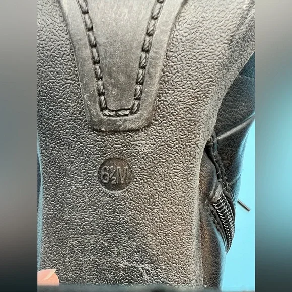 BCBG Black Lace-Up High Heel Boots - Picture 9 of 9